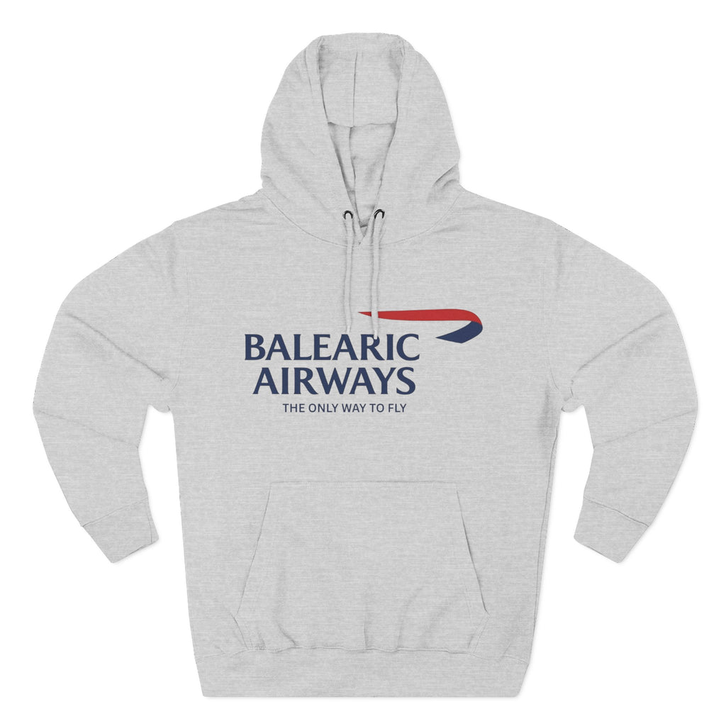 Balearic Airways Hoodie Heather Grey Swatch
