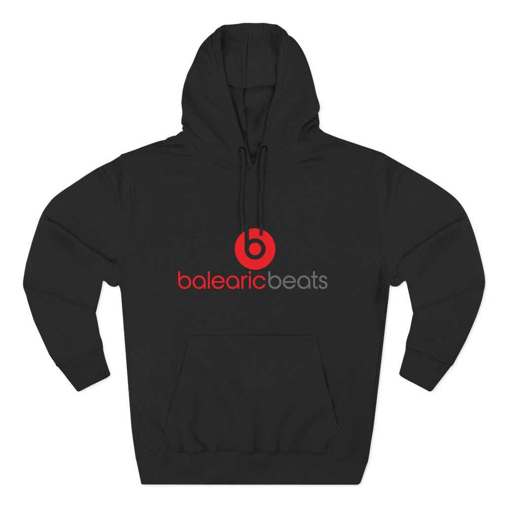 Balearic Beats Hoodie: Solid Black fabric swatch for the Balearic Beats design.
