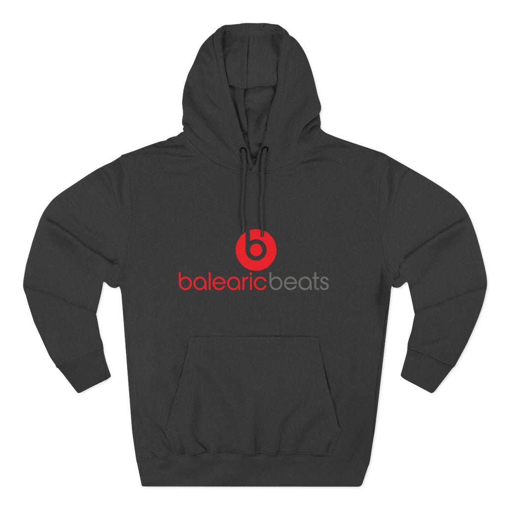 Balearic Beats Hoodie: Charcoal Heather fabric swatch for the Balearic Beats design.