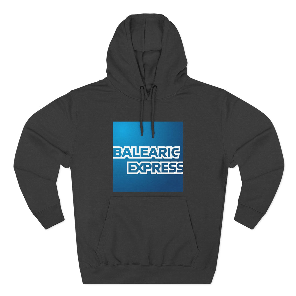 Balearic Express Hoodie: Charcoal Heather fabric swatch for the Balearic Express design.