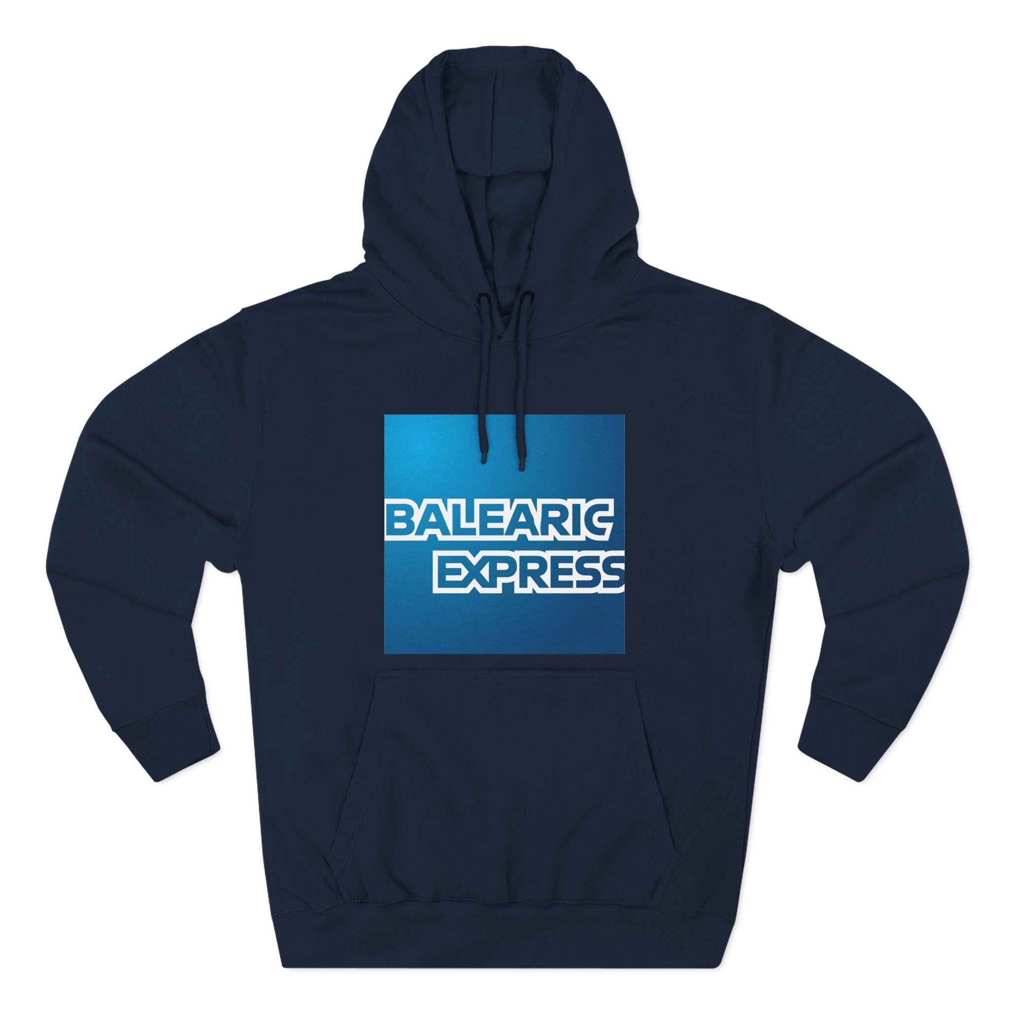 Balearic Express Hoodie: Navy fabric swatch for the Balearic Express design.