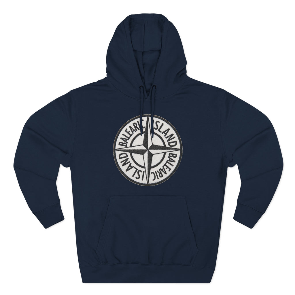 Balearic Island Badge Hoodie: Navy swatch.